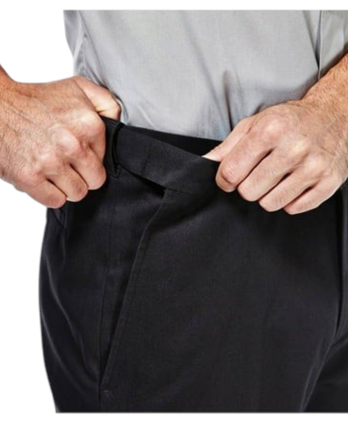 Haggar Mens Classic fit Dress Pants 38 / 29 Black Solid