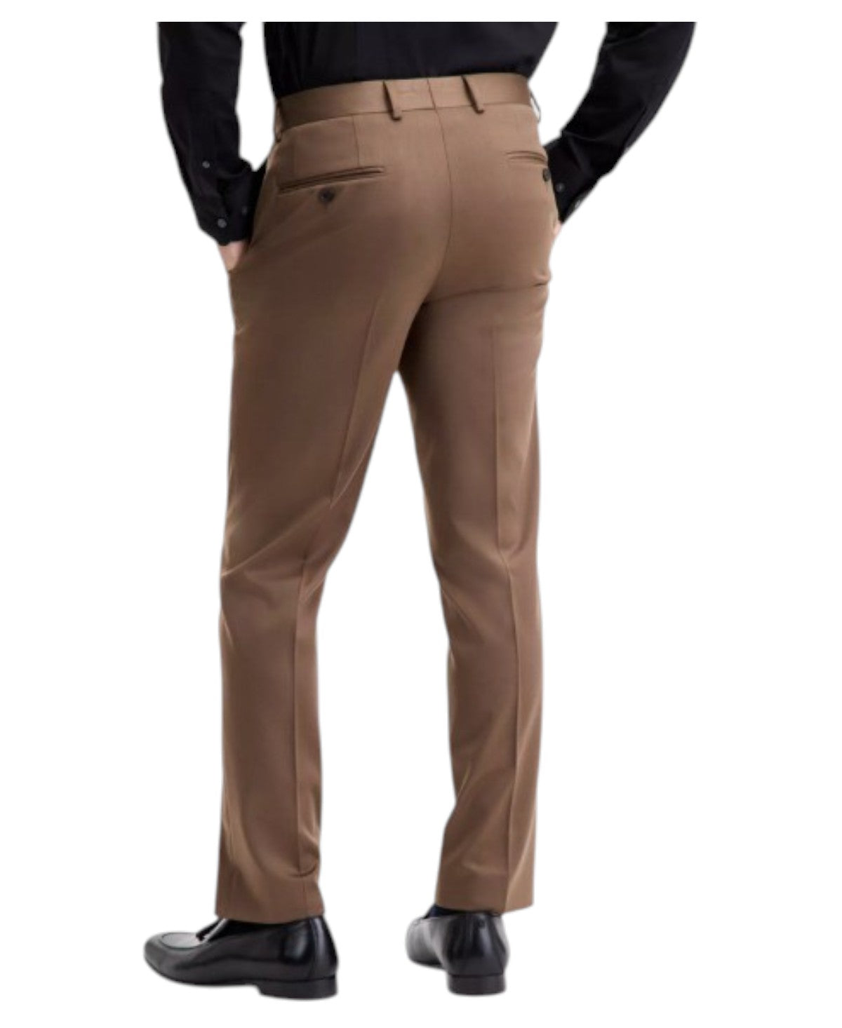 Bar Iii Mens Slim fit Dress Pants 33 / 30 Brown Solid