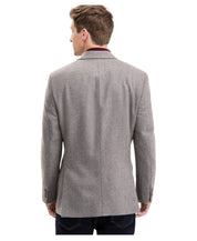 Tommy Hilfiger Mens Modern fit Sport Coat Blazer 48 R Beige Geometric Wool