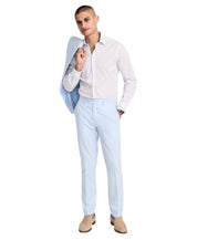Bar Iii Mens Slim fit Dress Pants 29 / 30 Light Blue Solid Linen Linen