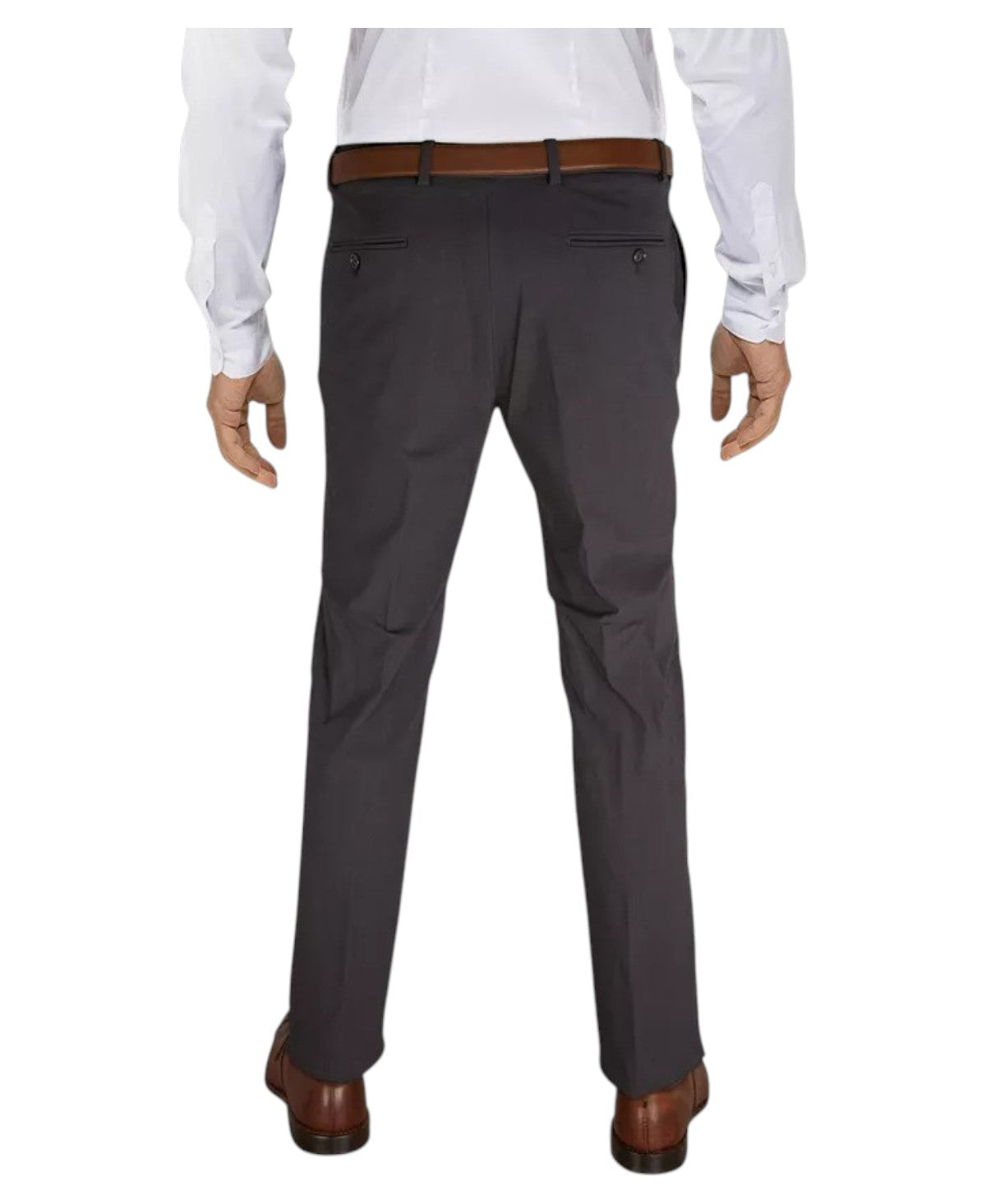 Tommy Hilfiger Mens Modern fit Dress Pants 40 / 30 Dark Grey Solid Stretch