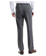 Tommy Hilfiger Mens Relaxed fit Pleated Dress Pants 36 / 32 Gray Solid