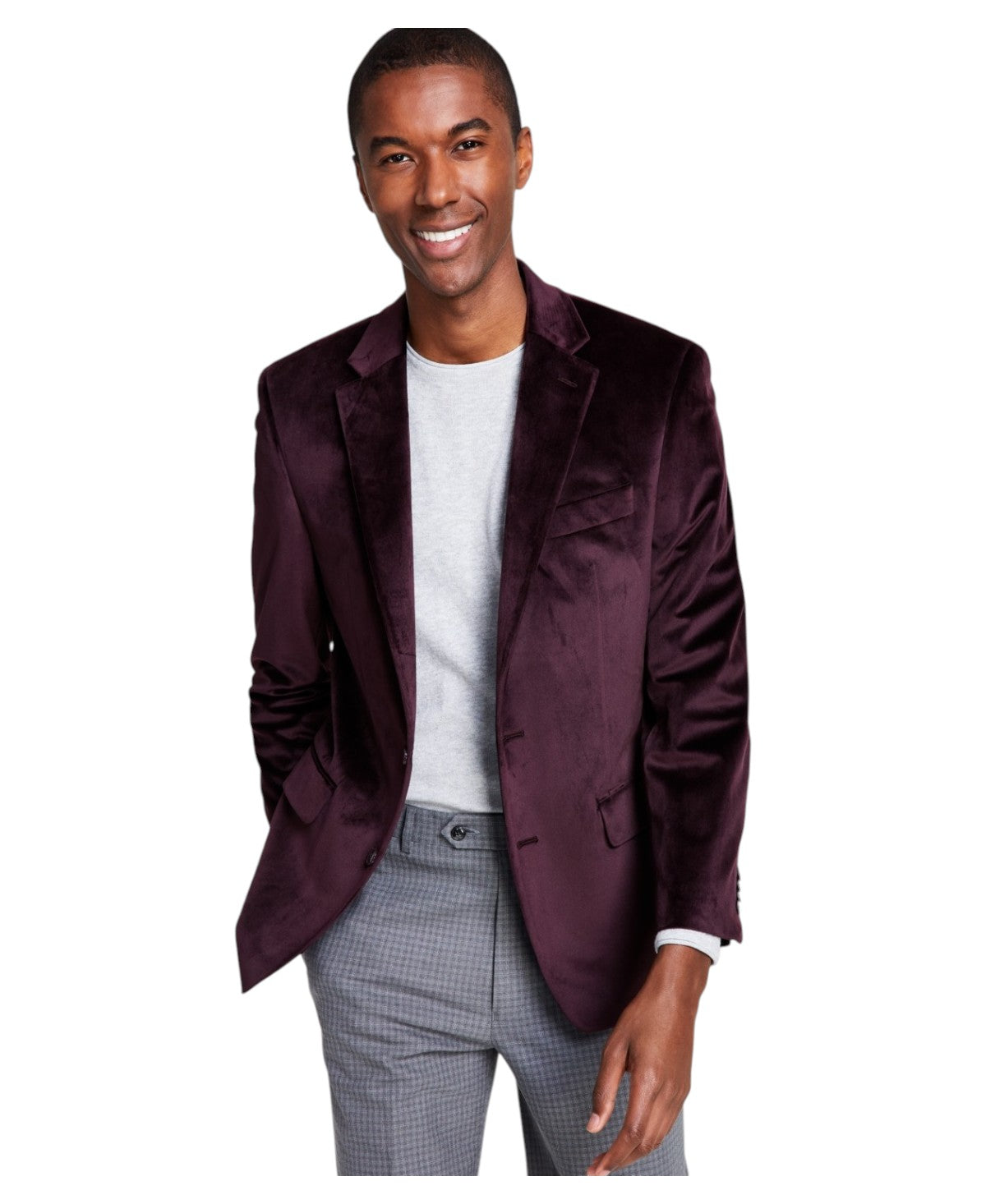 Michael Kors Mens Classic fit Sport Coat Blazer 42 R Red Solid