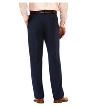 Haggar Mens Classic fit Dress Pants 36 / 29 Blue Solid