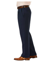 Haggar Mens Classic fit Dress Pants 36 / 29 Blue Solid