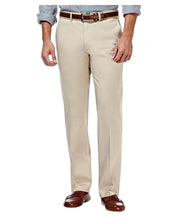 Haggar Mens Straight fit Dress Pants 36 / 32 Beige Solid