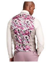 Tayion Mens Regular fit Double Breasted Button-Up Vest Large Beige Plaid