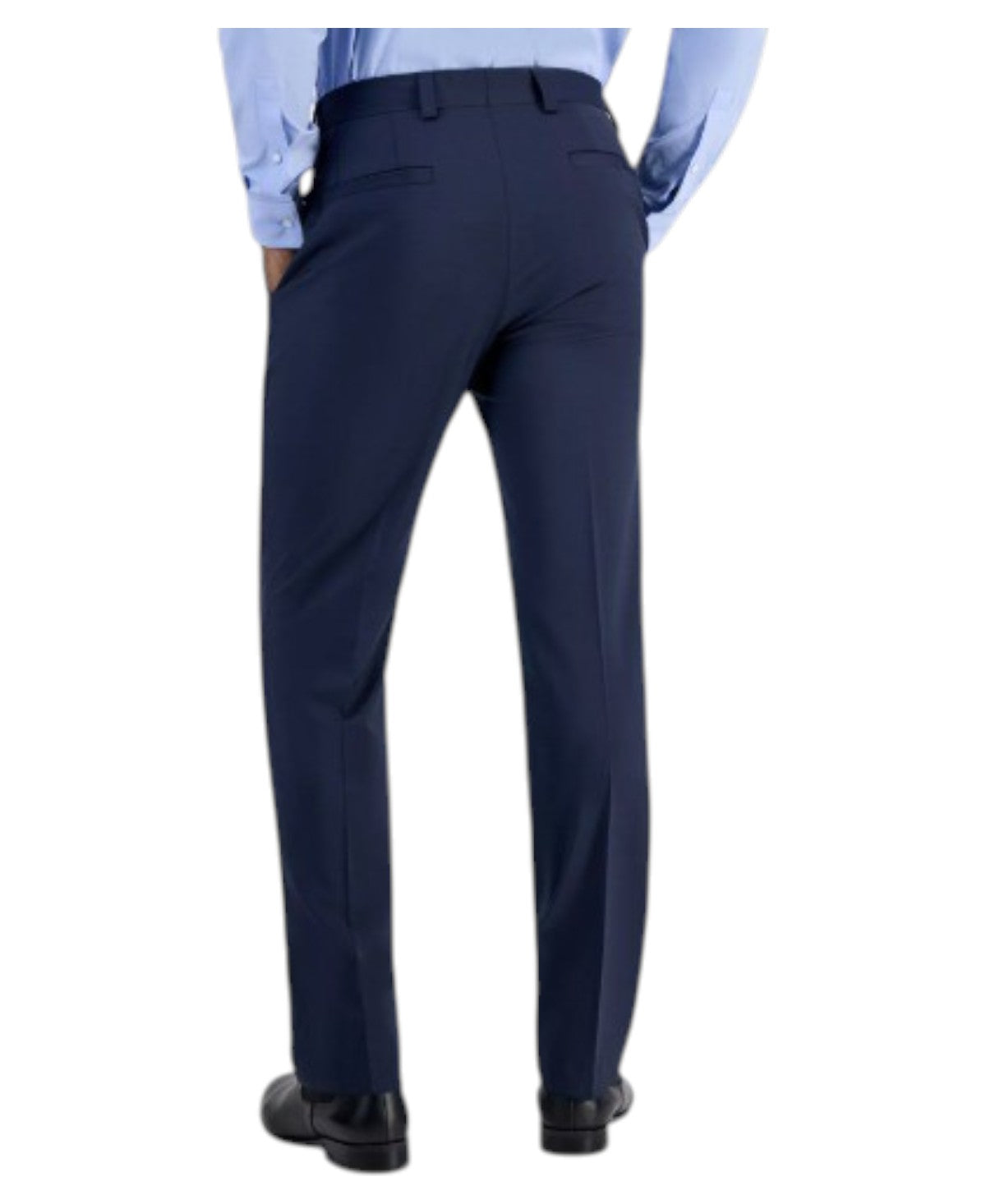 Hugo Boss Mens Modern fit Wool Dress Pants 36 / 30 Blue Solid
