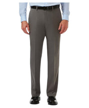 Haggar Mens Classic fit Dress Pants 32 / 30 Charcoal Grey Solid