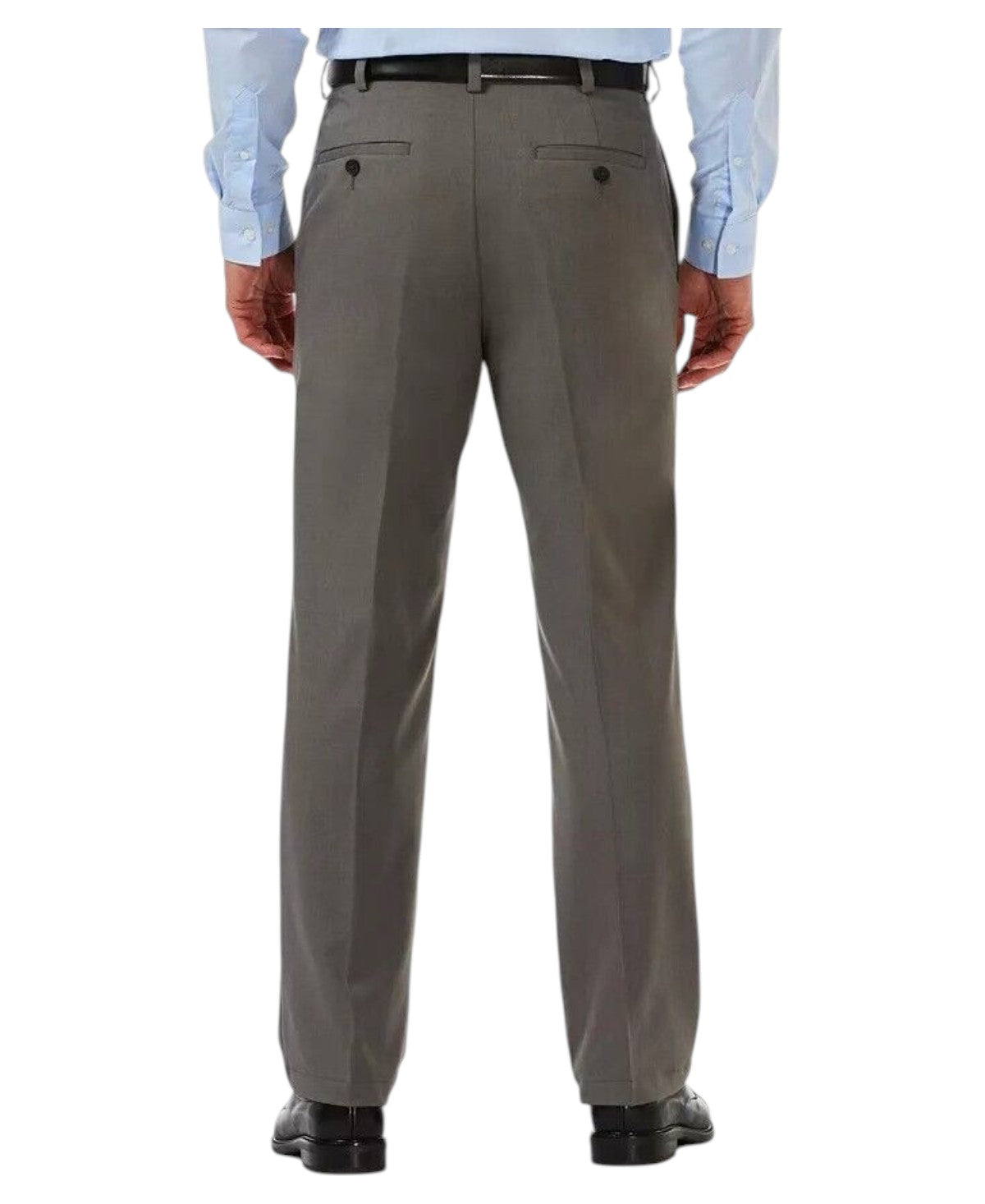 Haggar Mens Classic fit Dress Pants 32 / 30 Charcoal Grey Solid
