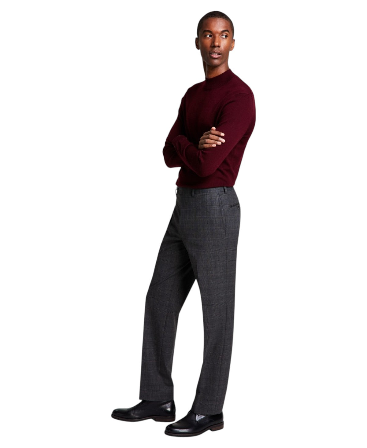Michael Kors Mens Classic fit Dress Pants 36 / 32 Grey Plaid