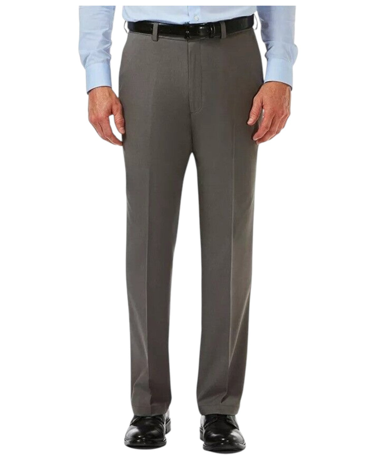 Haggar Mens Classic fit Dress Pants 34 / 30 Charcoal Grey Solid
