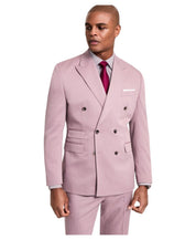 Tayion Mens Classic fit Suit Jacket Blazer 44 S Pink Solid
