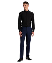 Perry Ellis Portfolio Mens Modern fit Dress Pants 38 / 30 Navy Blue Check