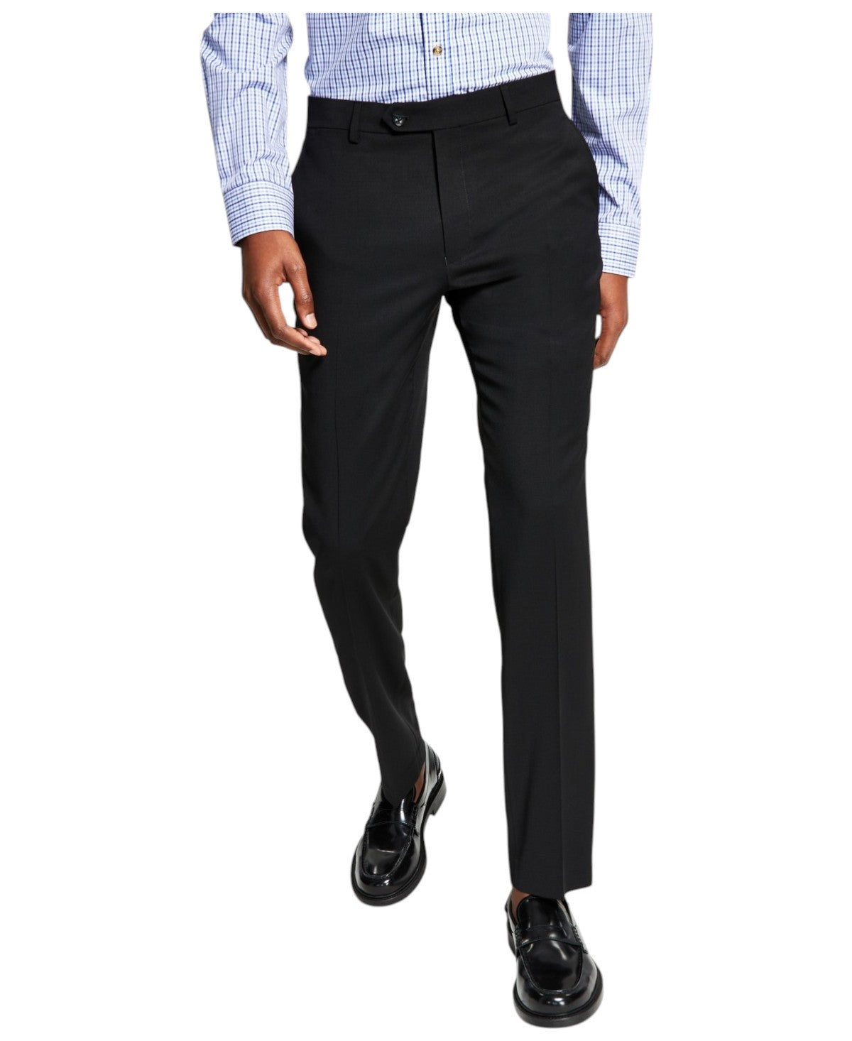 Tommy Hilfiger Mens Modern fit Dress Pants 32 / 32 Black Solid Stretch