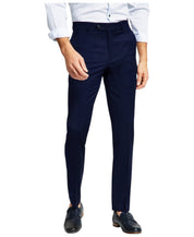 Tommy Hilfiger Mens Modern fit Dress Pants 34 / 32 Navy Blue Solid Stretch