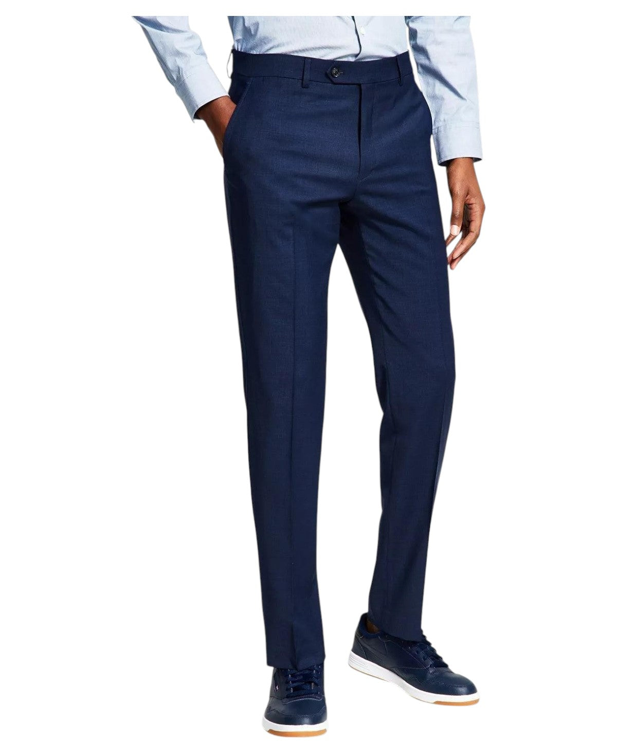Tommy Hilfiger Mens Modern fit Dress Pants 34 / 32 Blue Solid
