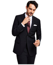 Brooks Brothers Mens Classic fit Sport Coat Blazer 46 R Black Solid Stretch Wool