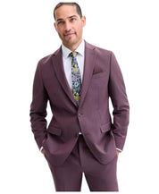 Bar Iii Mens Slim fit Suit Jacket Blazer 44 S Purple Solid Stretch Wool