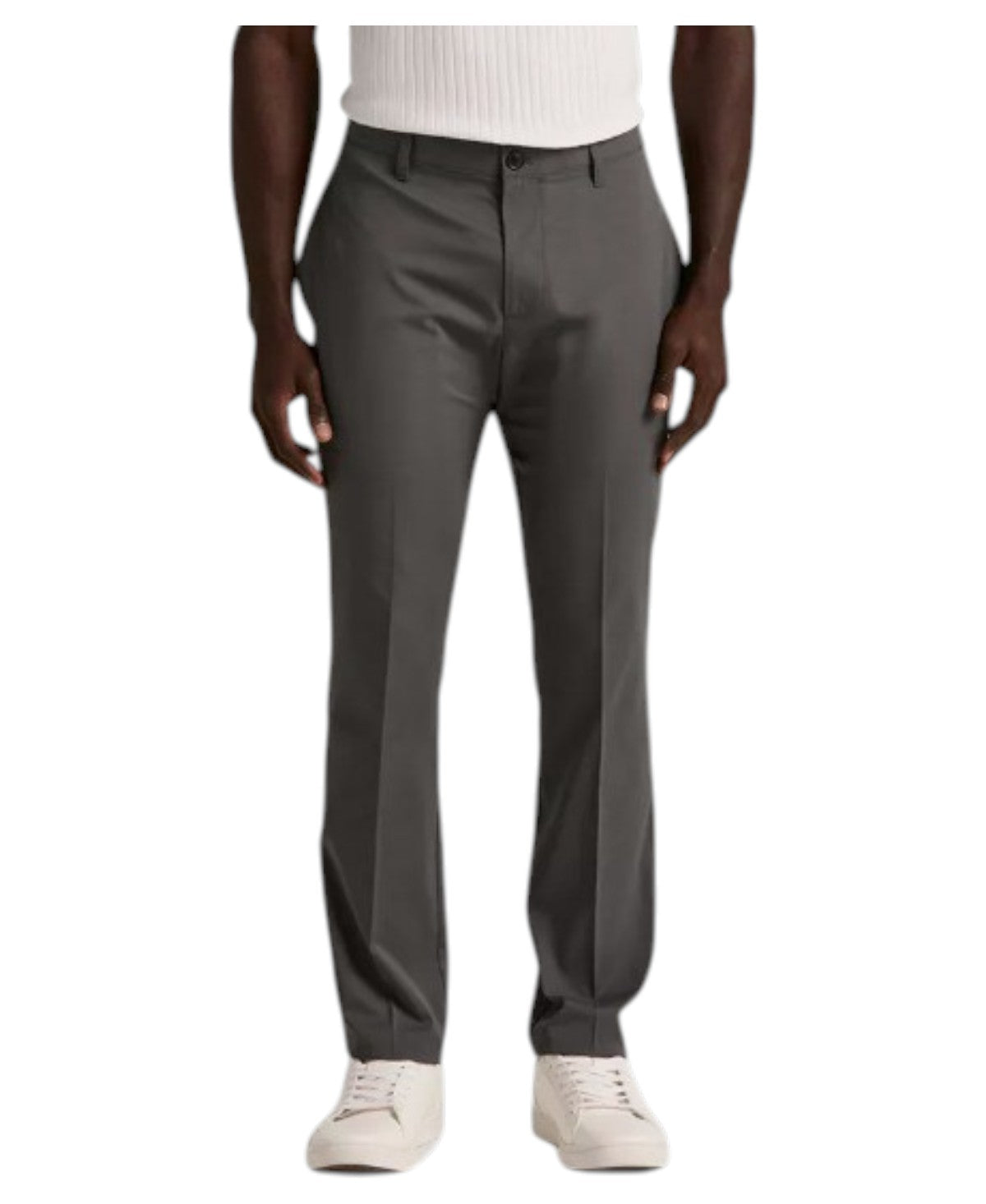 Perry Ellis Portfolio Mens Slim fit Dress Pants 34 / 30 Charcoal Grey Solid