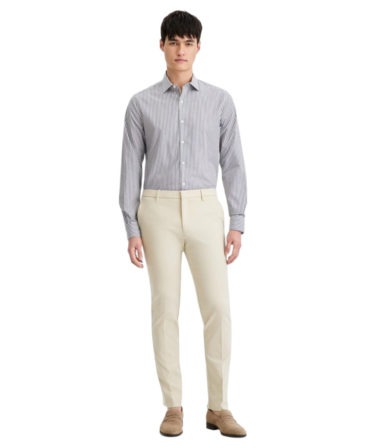 Tommy Hilfiger Mens Modern fit Dress Pants 38 / 30 Beige Solid