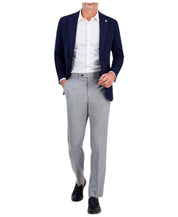 Tom Baine Mens Slim fit Sport Coat Blazer 44 R Navy Blue Solid Stretch