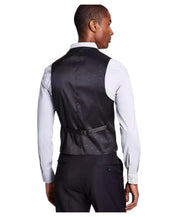 Michael Kors Mens Classic fit Suit Vest Medium Black Solid Wool
