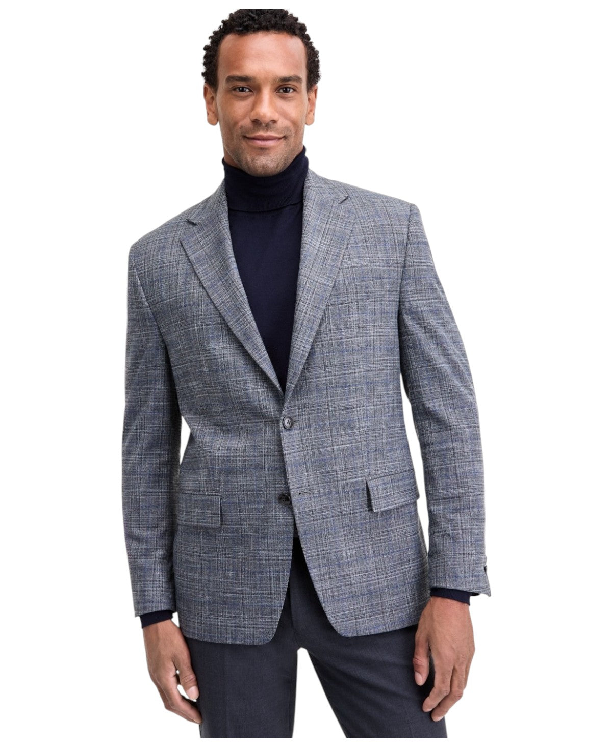 Tommy Hilfiger Mens Modern fit Sport Coat Blazer 42 S Blue Check