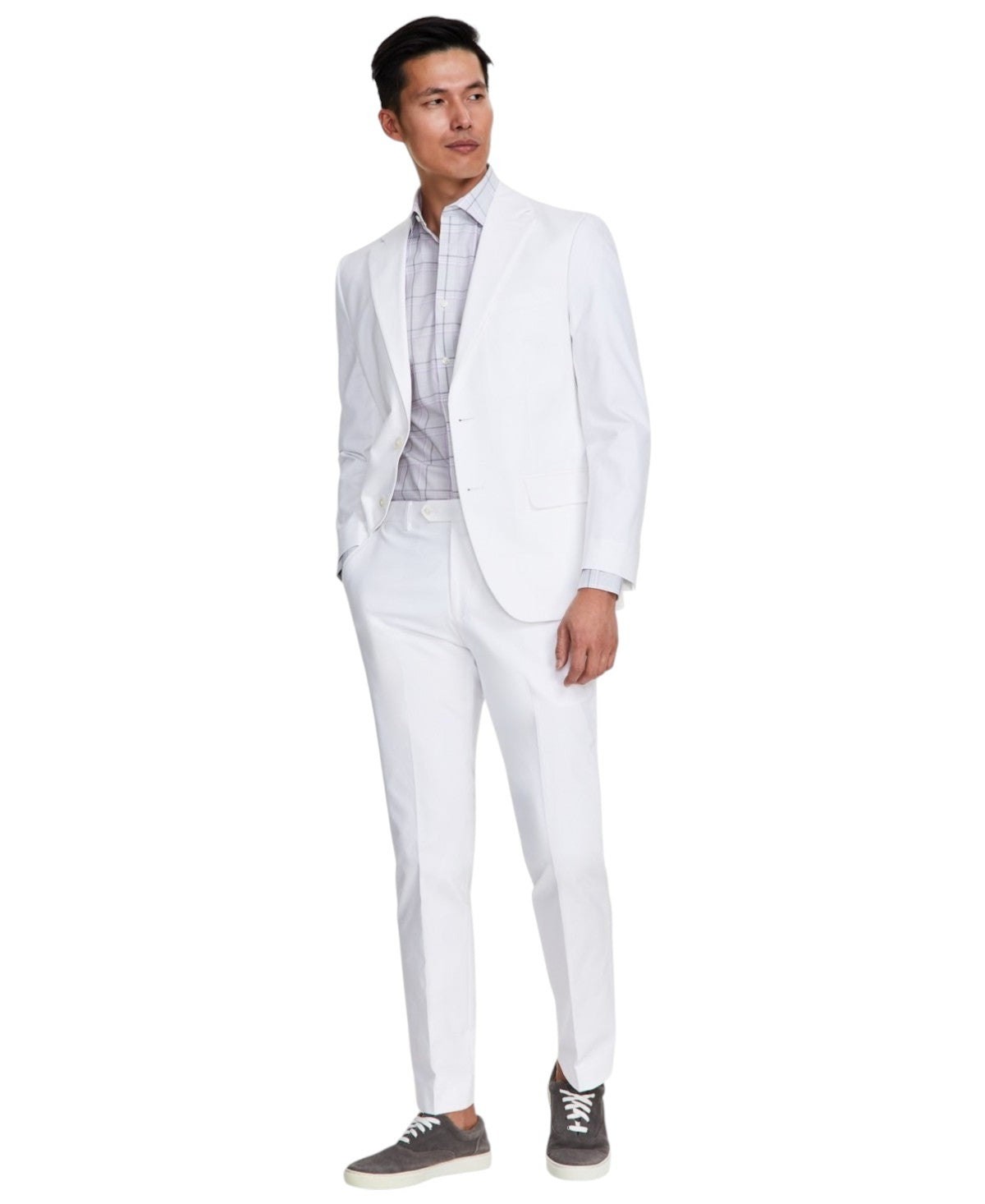 Tommy Hilfiger Mens Modern fit Suit Jacket Blazer 41 R White Solid Stretch
