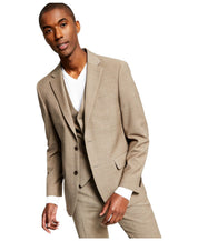 Tommy Hilfiger Mens Modern fit Suit Jacket Blazer 42 R Beige Solid Stretch Wool