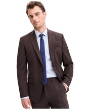 Bar Iii Mens Slim fit Suit Jacket Blazer 44 R Brown Solid