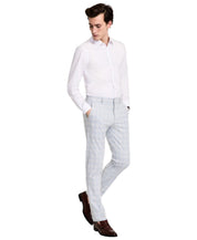 Tommy Hilfiger Mens Modern fit Dress Pants 38 / 30 Light Grey Plaid