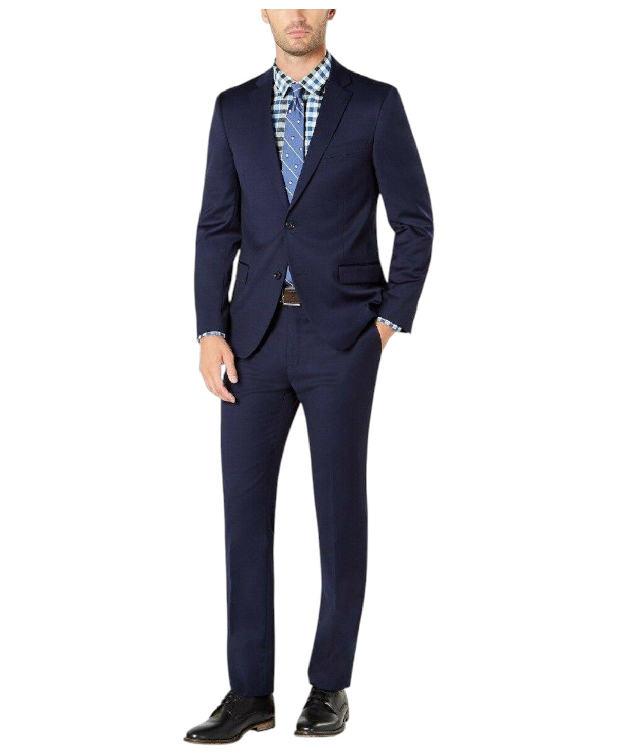 Tommy Hilfiger Mens Modern fit Suit Jacket Blazer 50 R Navy Blue Solid Stretch