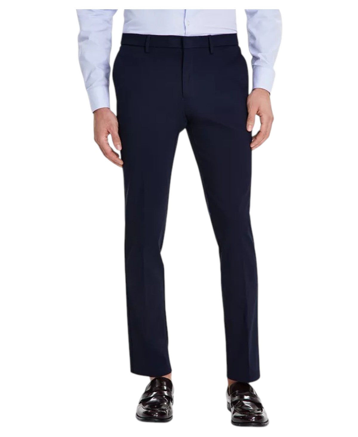 Tommy Hilfiger Mens Modern fit Dress 44 / 30 Navy Blue Solid