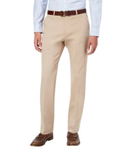 Tommy Hilfiger Mens Modern fit TH Flex Dress Pants 33 / 30 Tan Solid