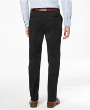 Tommy Hilfiger Mens Modern fit Dress Pants 30 / 30 Black Solid Stretch