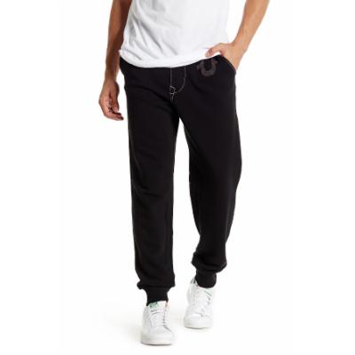 True Religion Mens Regular fit Joggers Pants XXL Black Solid