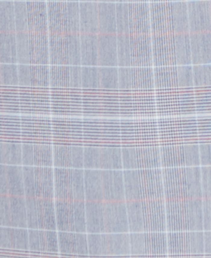 Tommy Hilfiger Modern Fit Plaid Cotton Sport Coat Blazer Blue Red 42S