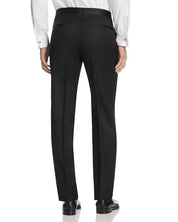 TED BAKER Josh Wool Slim Fit Tuxedo Dress Pants Size 32 Flat Front Black