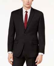 Michael Kors Mens Modern fit Suit Jacket Blazer 40 S Black Solid Stretch