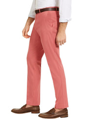 Tommy Hilfiger Mens Modern fit Dress Pants 38 / 32 Light Red Solid