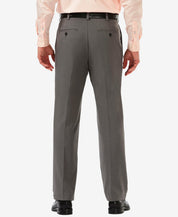 Haggar Mens Classic fit Dress Pants 34 / 32 Gray Solid