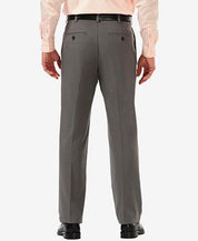 Haggar Mens Cool 18 PRO Classic Fit Dress Pants Heather Grey 36 x 30