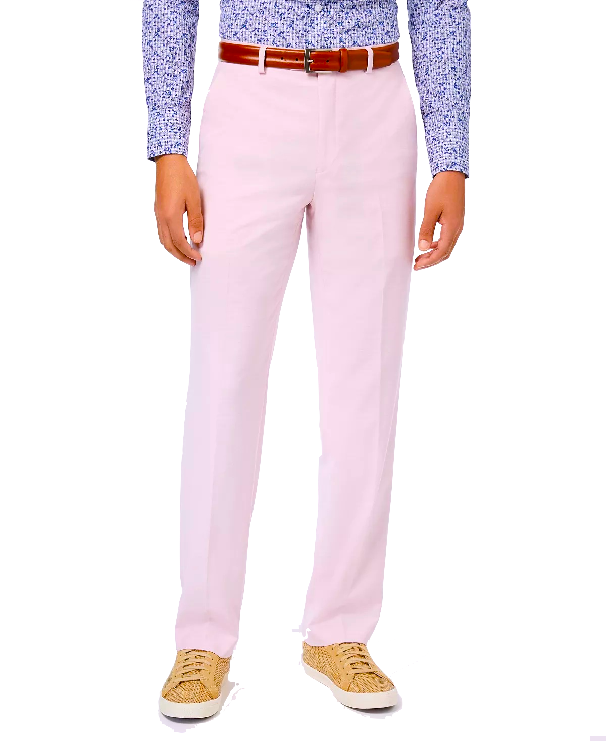 SEAN JOHN Men's Classic-Fit Solid Suit Dress Pants Pink 36 x 32
