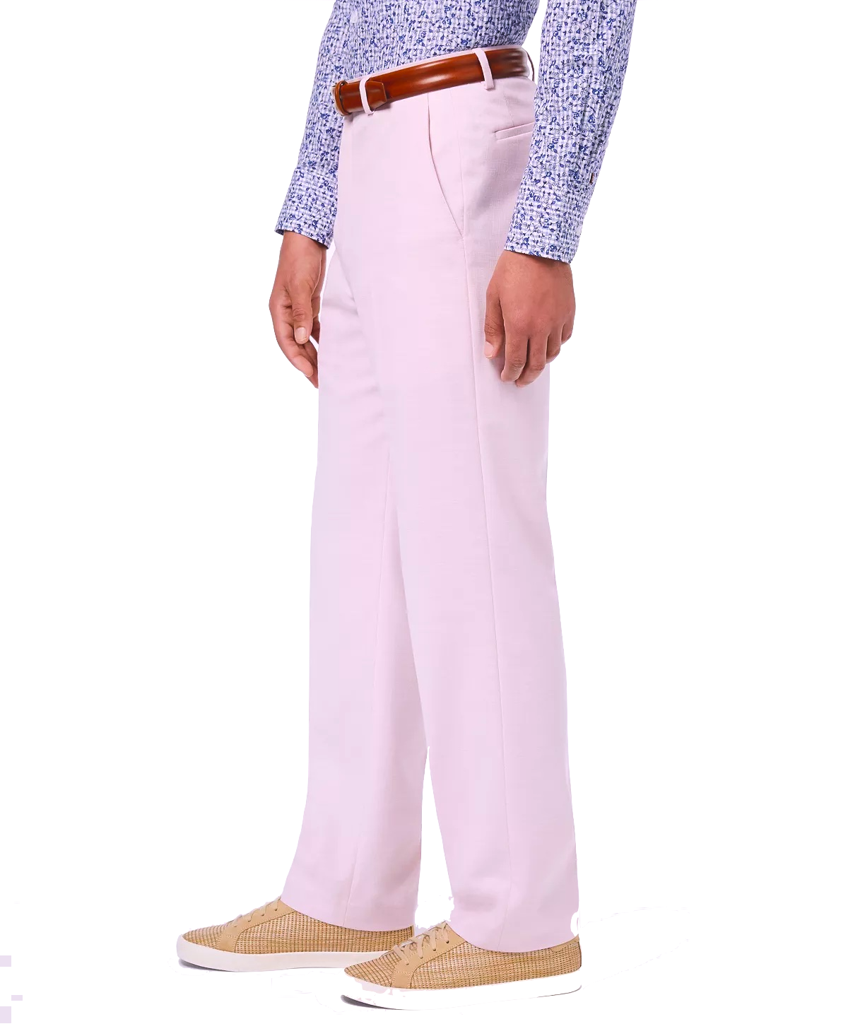 SEAN JOHN Men's Classic-Fit Solid Suit Dress Pants Pink 36 x 32