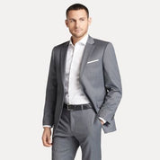 Tommy Hilfiger Men's Modern Fit Flex Stretch Grey Suit Jacket 44R