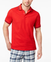 Club Room Mens Performance Short Sleeve Polo Shirt  Fire Red XL