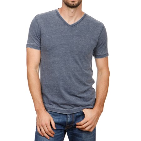 Lucky Brand Venice Burnout Vneck Tee (American Navy) M Medium