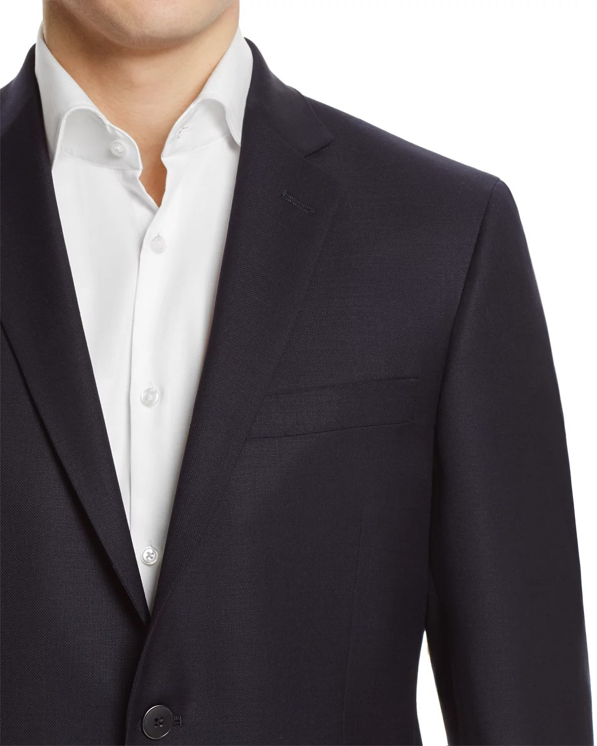 Hart Schaffner Marx Basic New York Classic Fit Sport Coat Blazer 44L Navy Blue