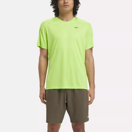 reebok Men Regular fit Short Sleeve T-Shirt Shirt XXL Green Solid